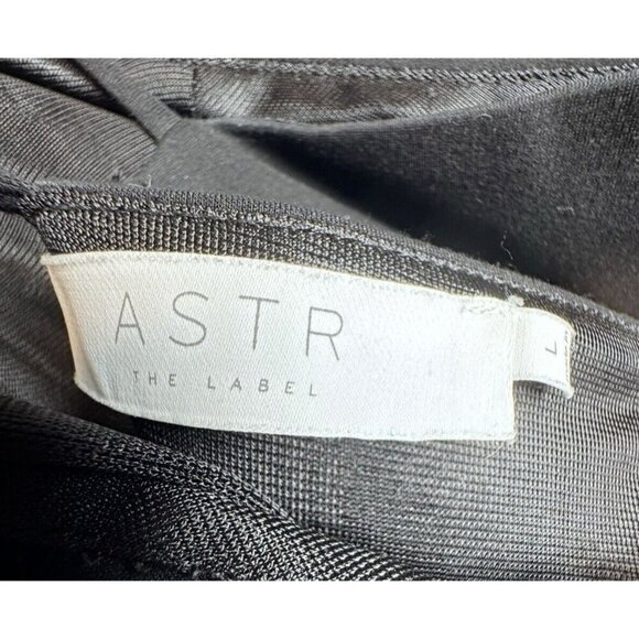 ASTR The Label Women Size Large Dress Stretchy Bodycon Cutout Sleeveless Black - Picture 4 of 6